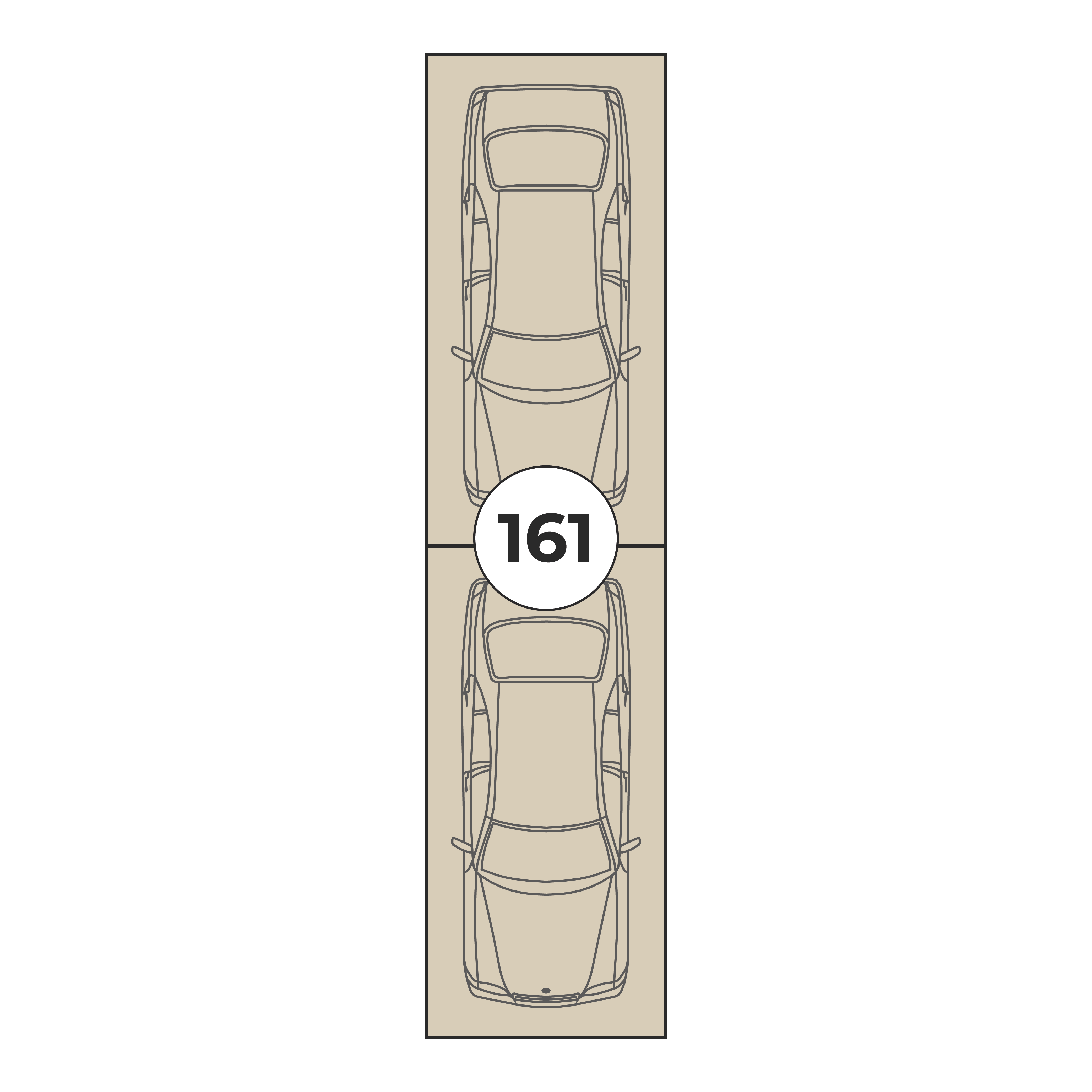 Планировка: Машино-место № 161, 26,5 м²