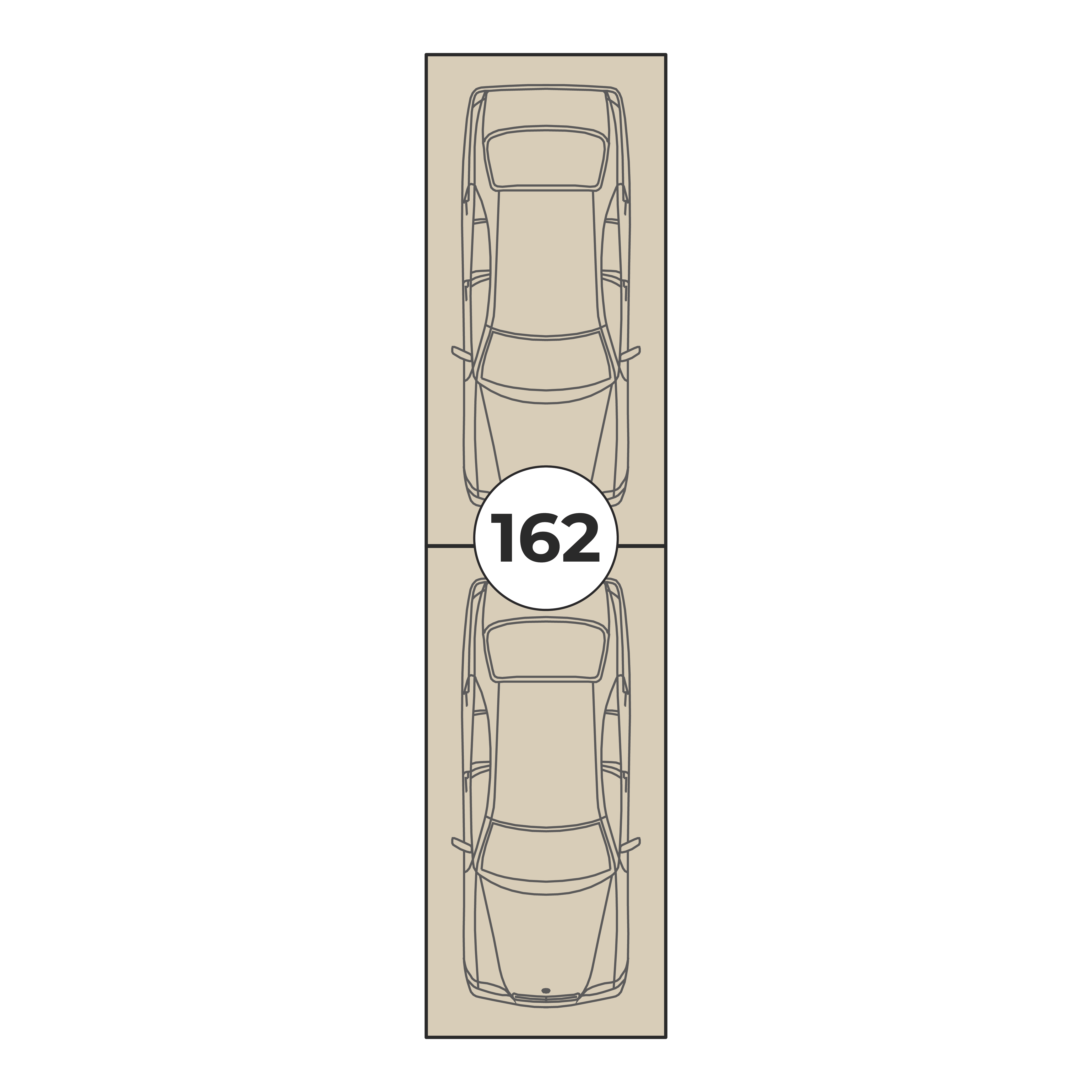 Планировка: Машино-место № 162, 26,5 м²