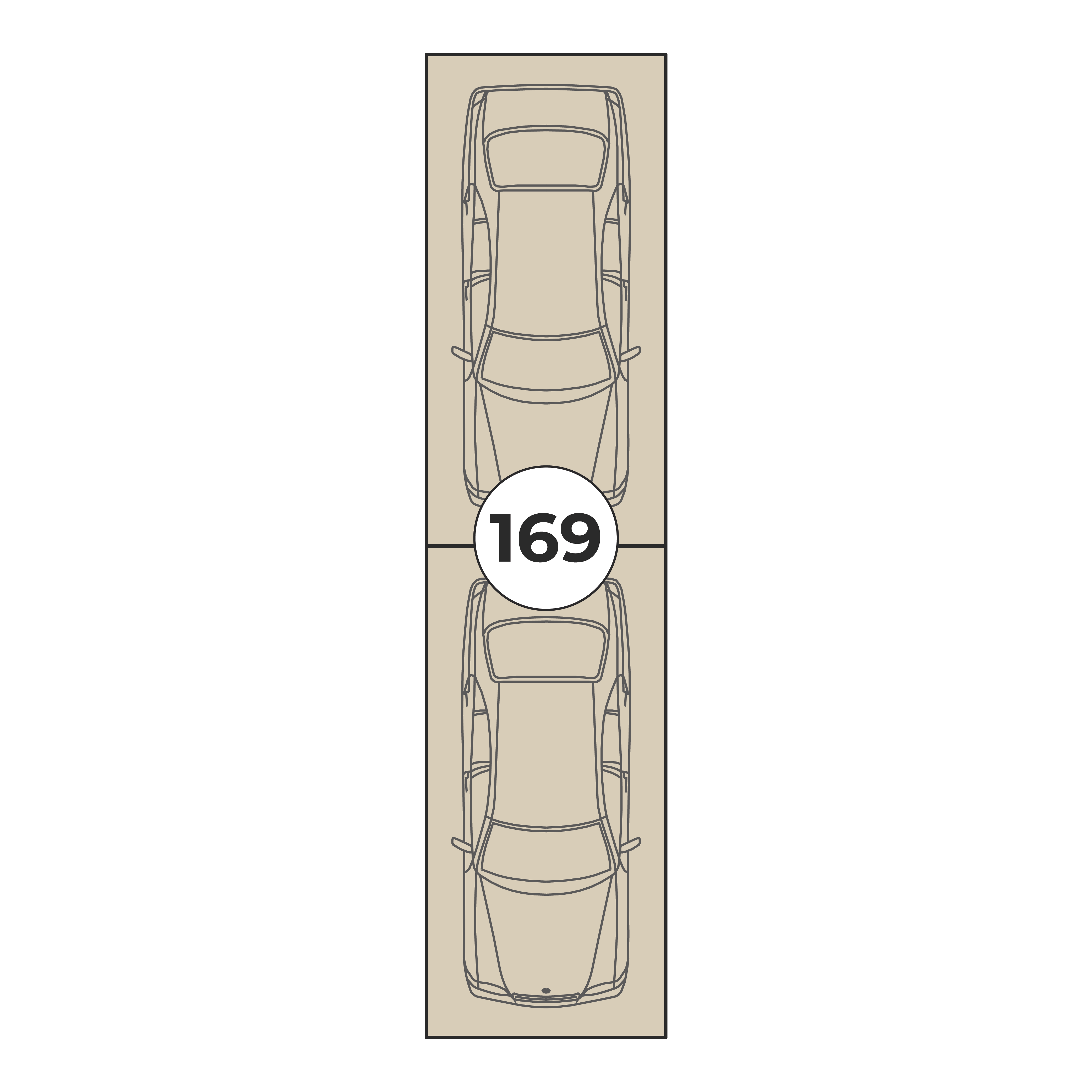 Планировка: Машино-место № 169, 26,5 м²