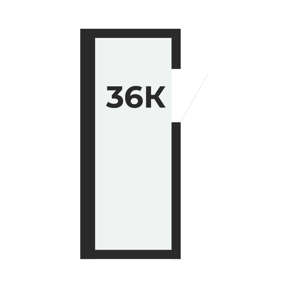 Планировка: Кладовая № 36, 4,38 м²