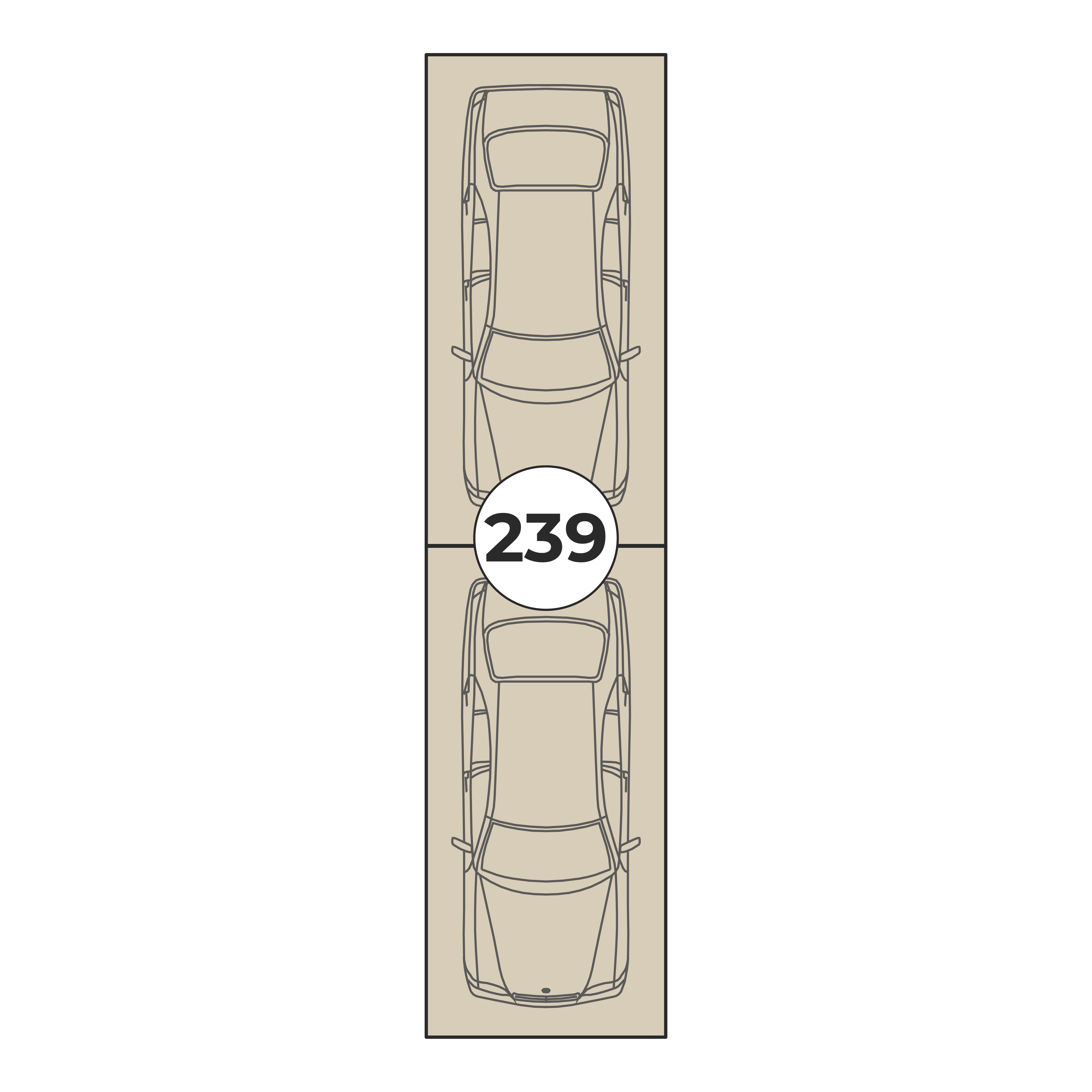 Планировка: Машино-место № 239, 26,5 м²