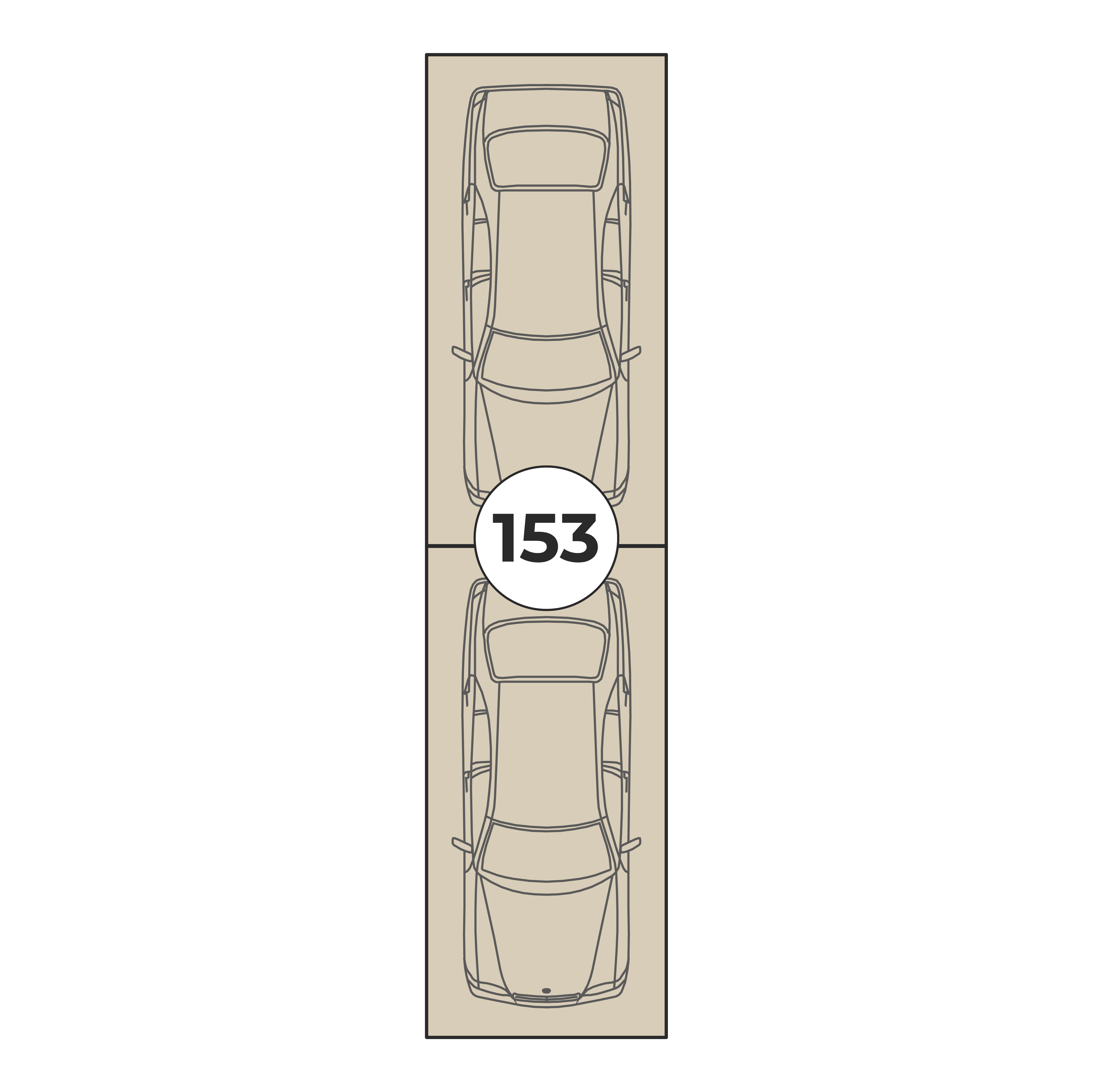 Планировка: Машино-место № 153, 26,5 м²