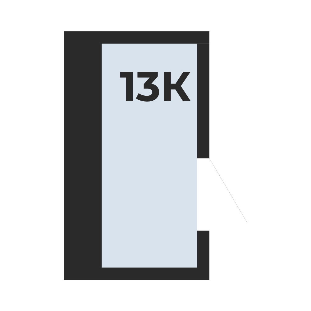 Планировка: Кладовая № 13, 3,09 м²