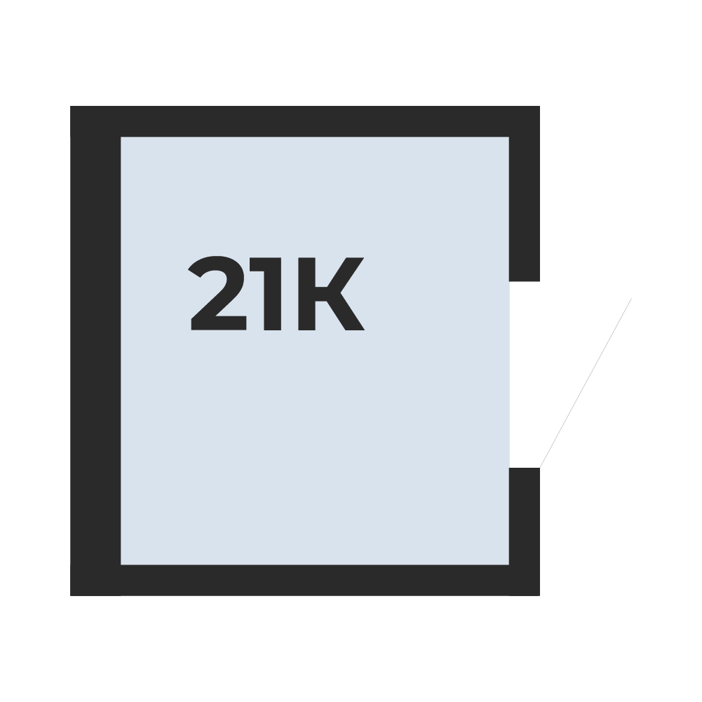 Планировка: Кладовая № 21, 3,77 м²