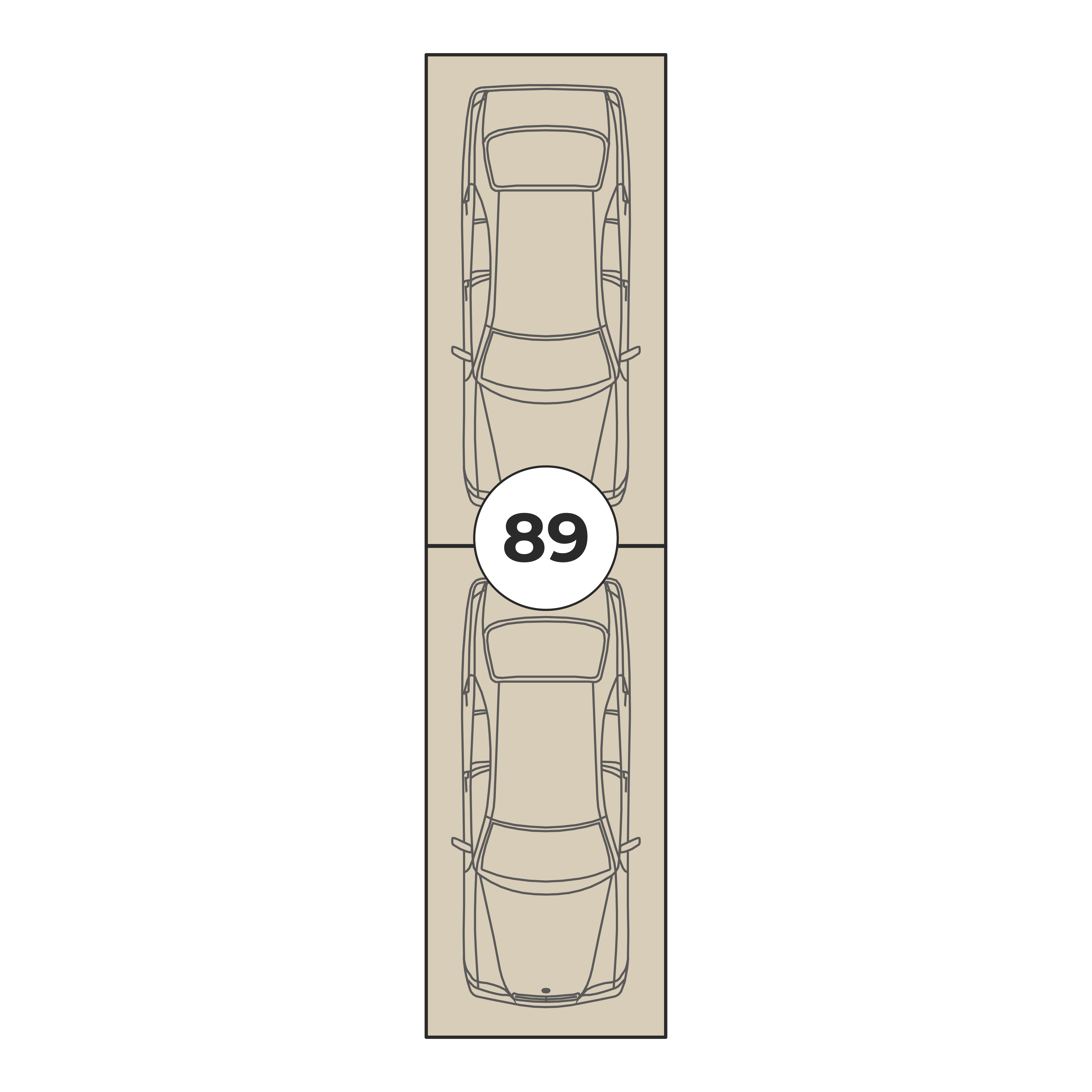 Планировка: Машино-место № 89, 26,5 м²
