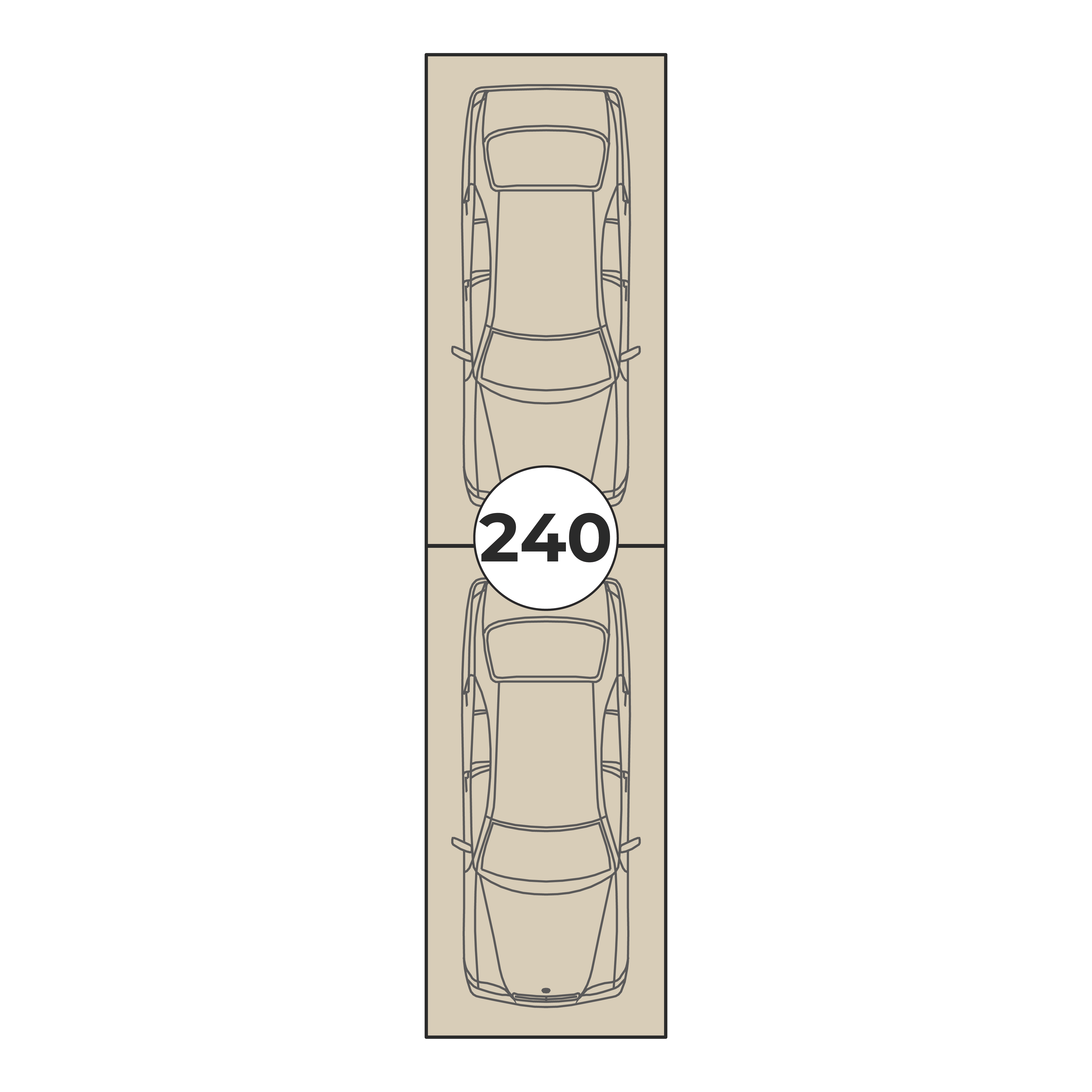 Планировка: Машино-место № 240, 26,5 м²