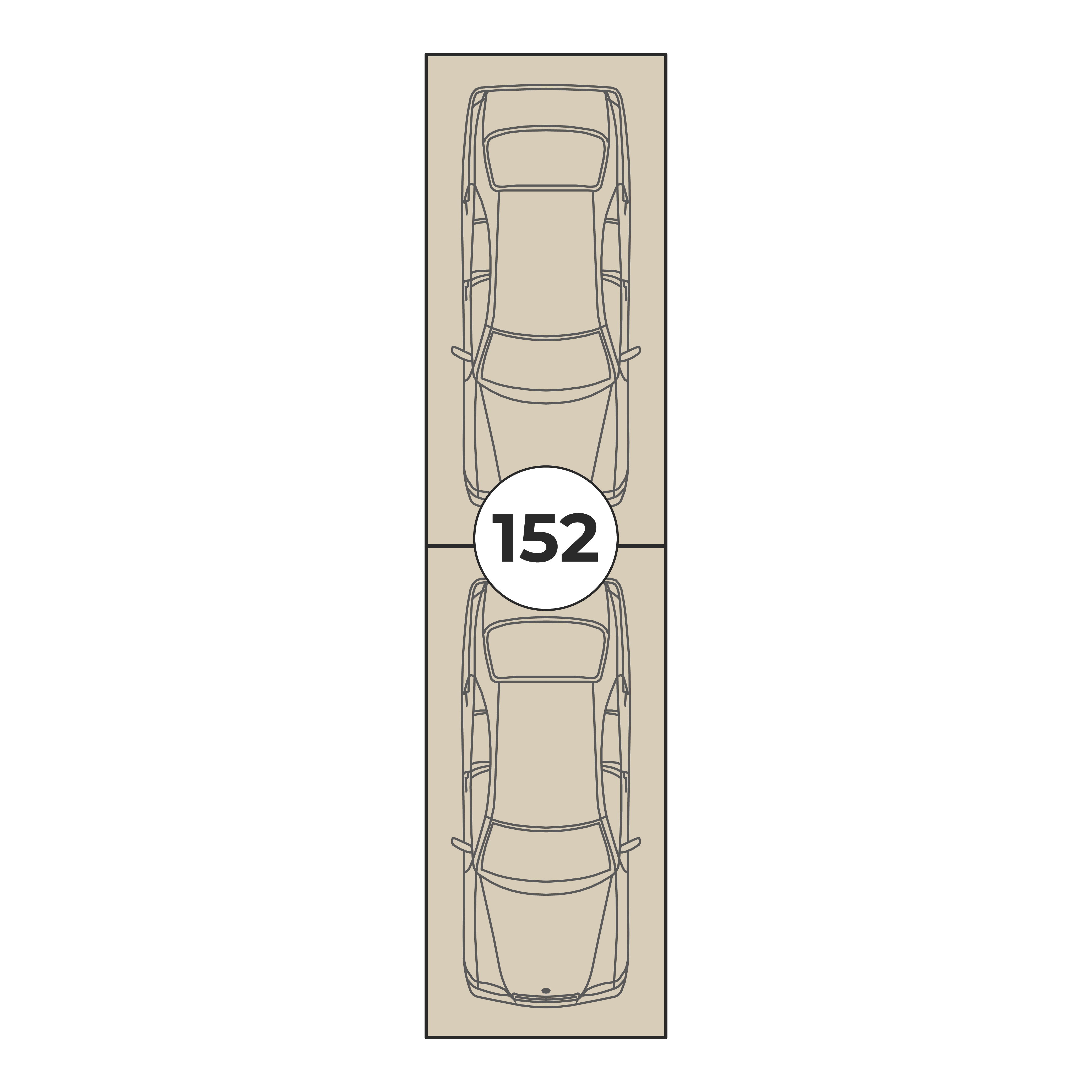 Планировка: Машино-место № 152, 26,5 м²