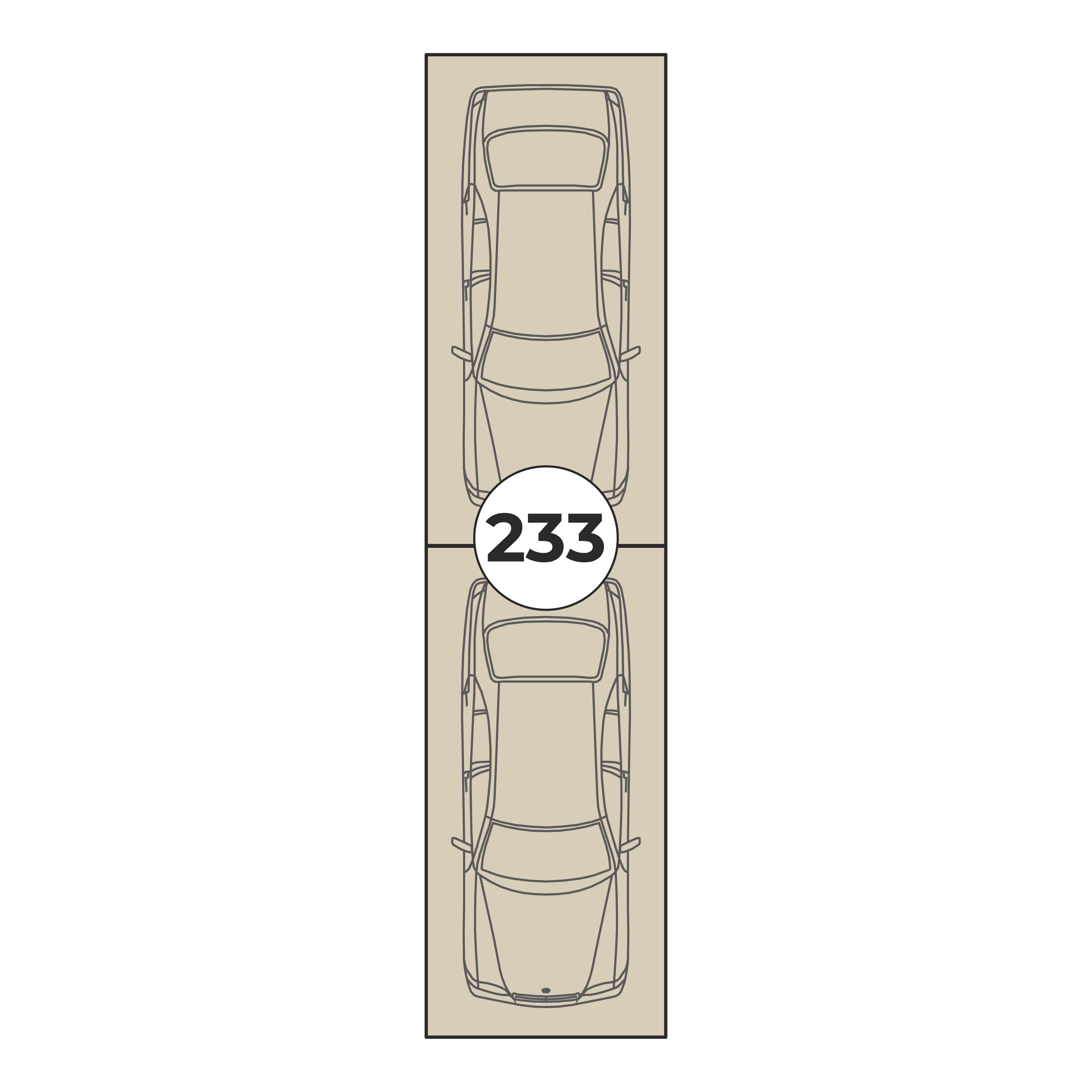 Планировка: Машино-место № 233, 26,5 м²