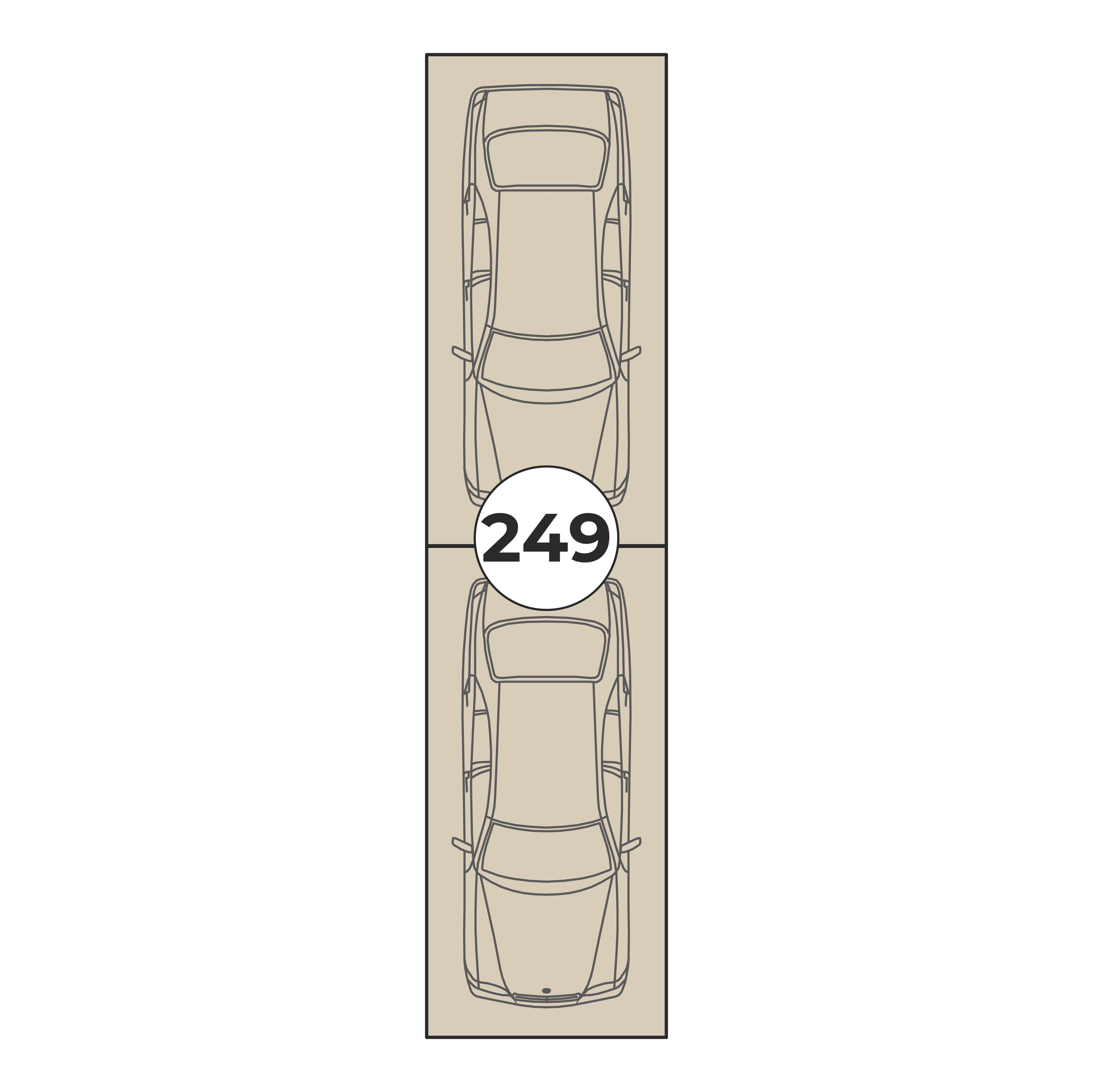 Планировка: Машино-место № 249, 26,5 м²