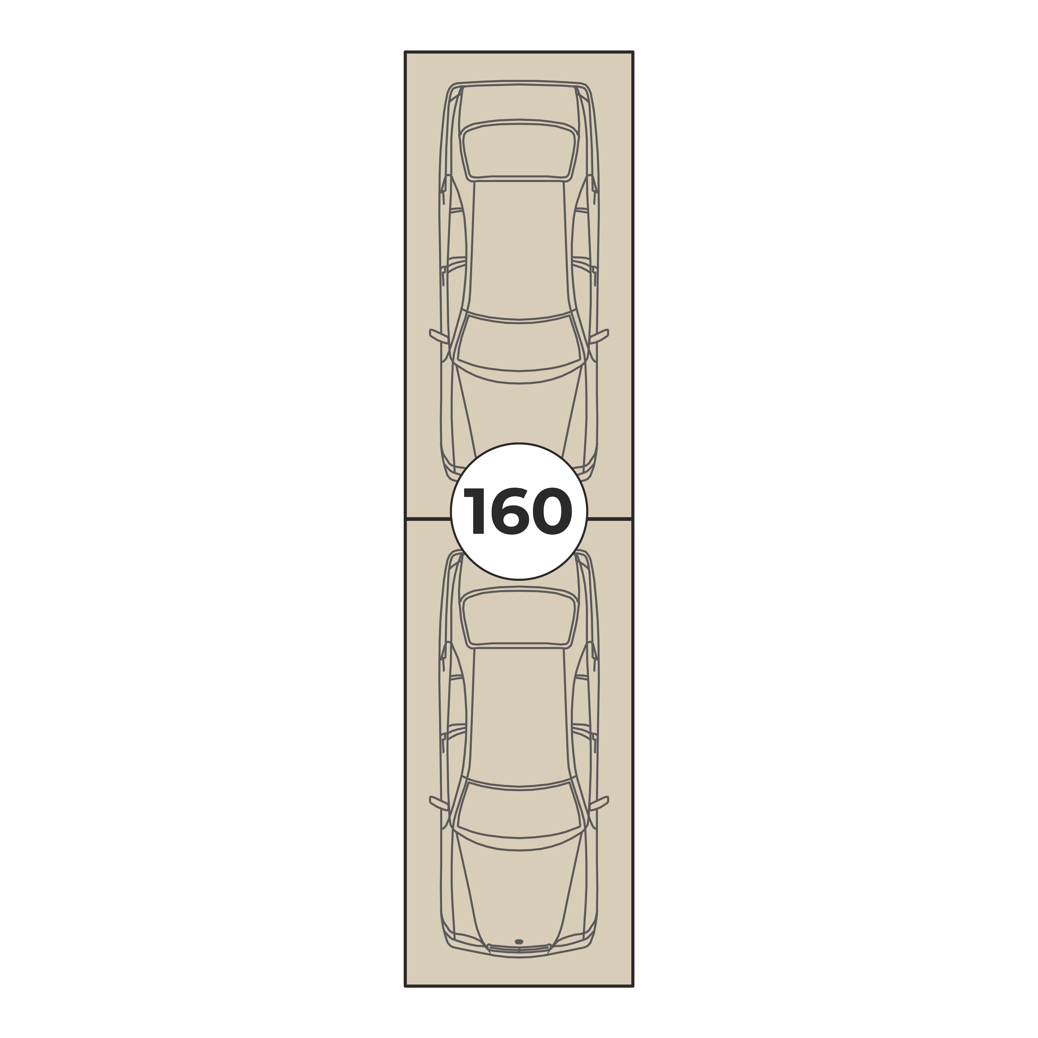 Планировка: Машино-место № 160, 26,5 м²