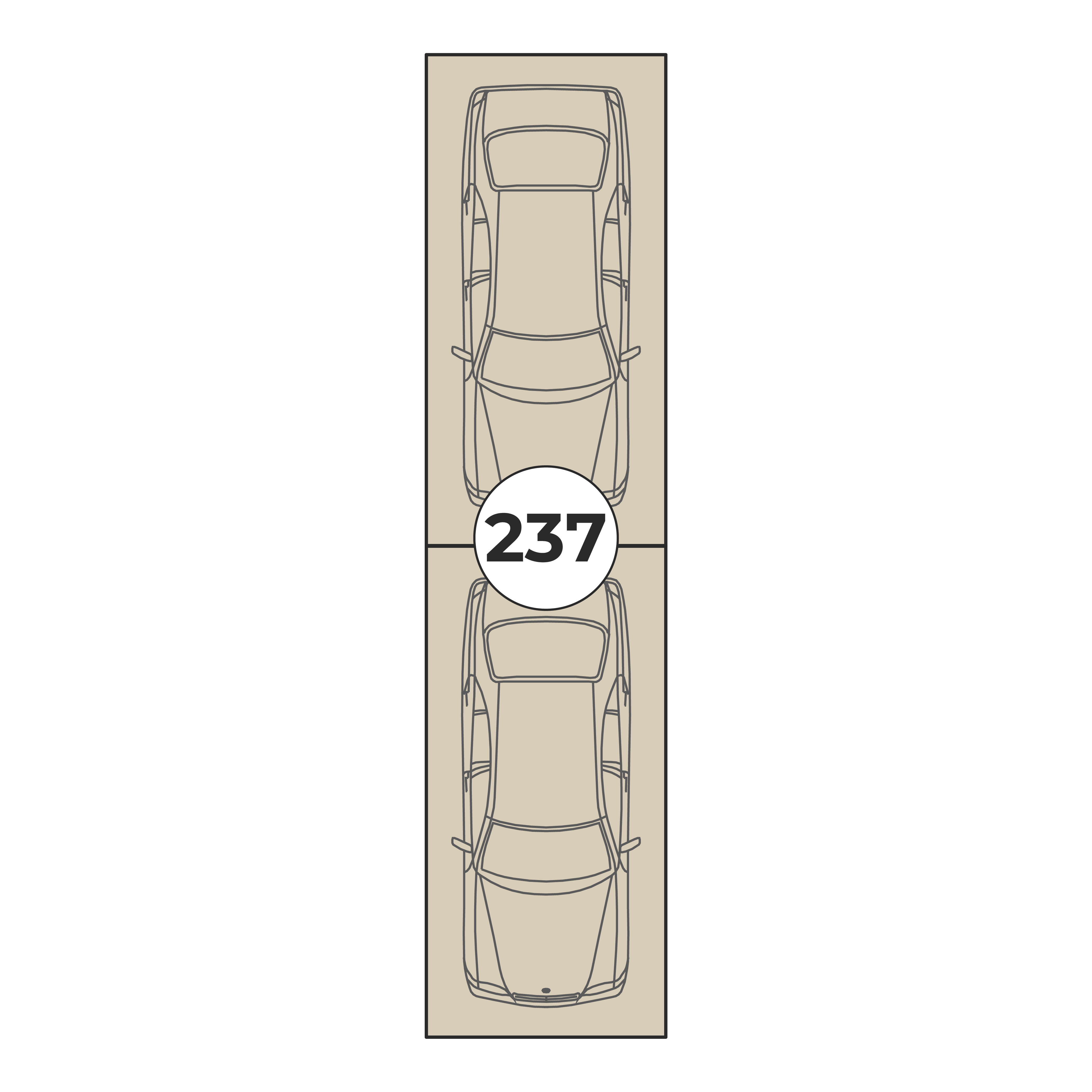 Планировка: Машино-место № 237, 26,5 м²