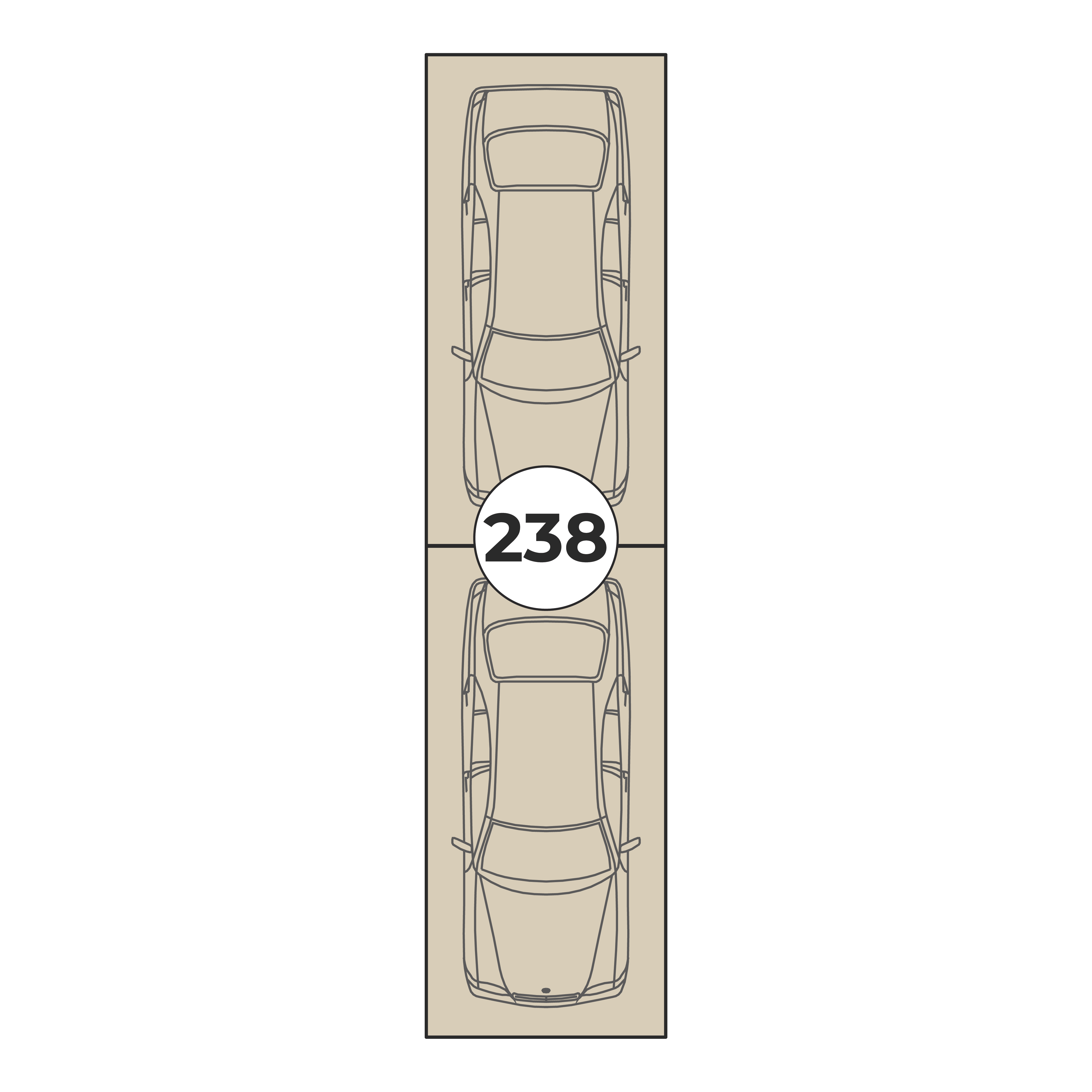 Планировка: Машино-место № 238, 26,5 м²