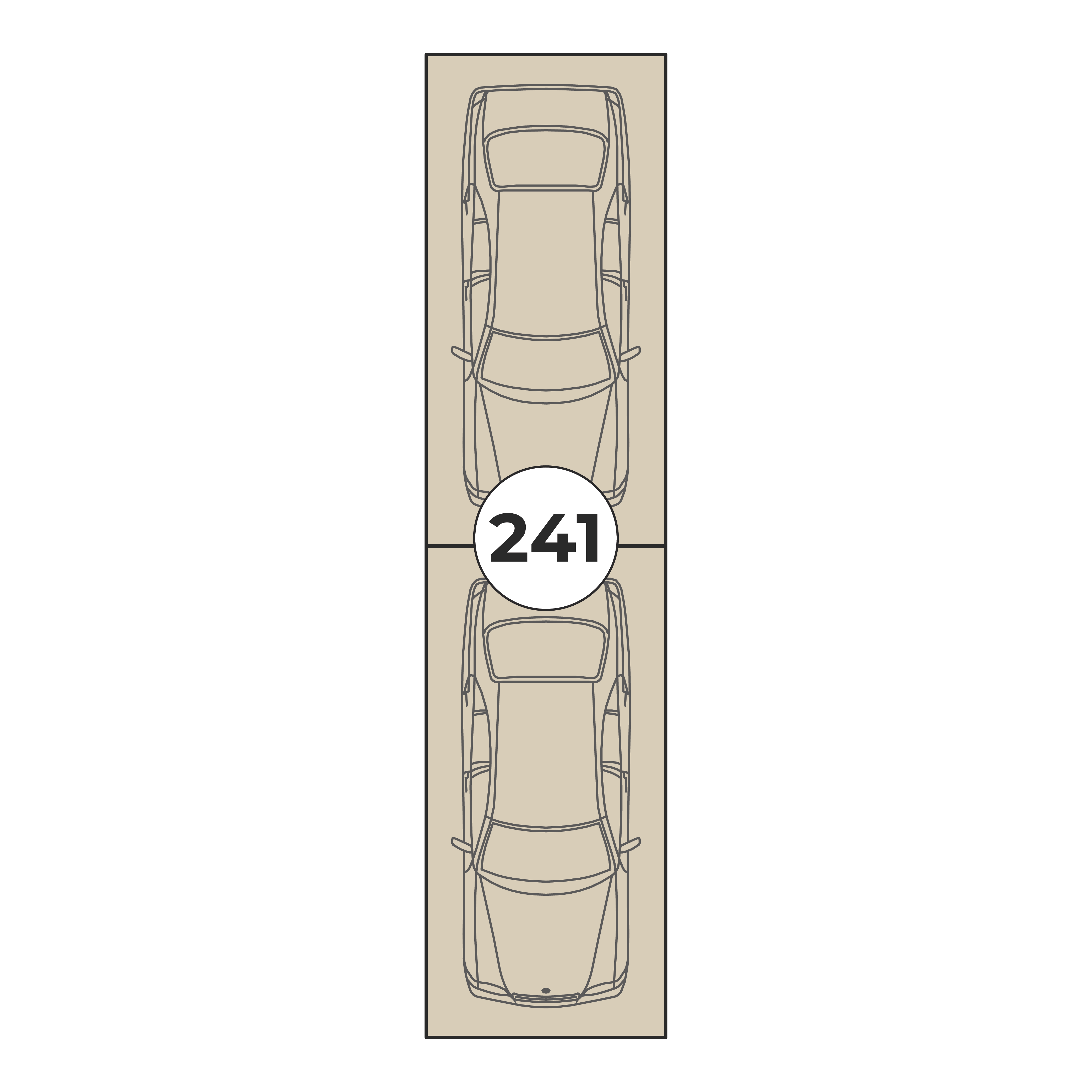 Планировка: Машино-место № 241, 26,5 м²