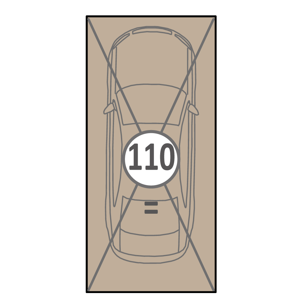 Планировка: Машино-место № 110, 13,25 м²