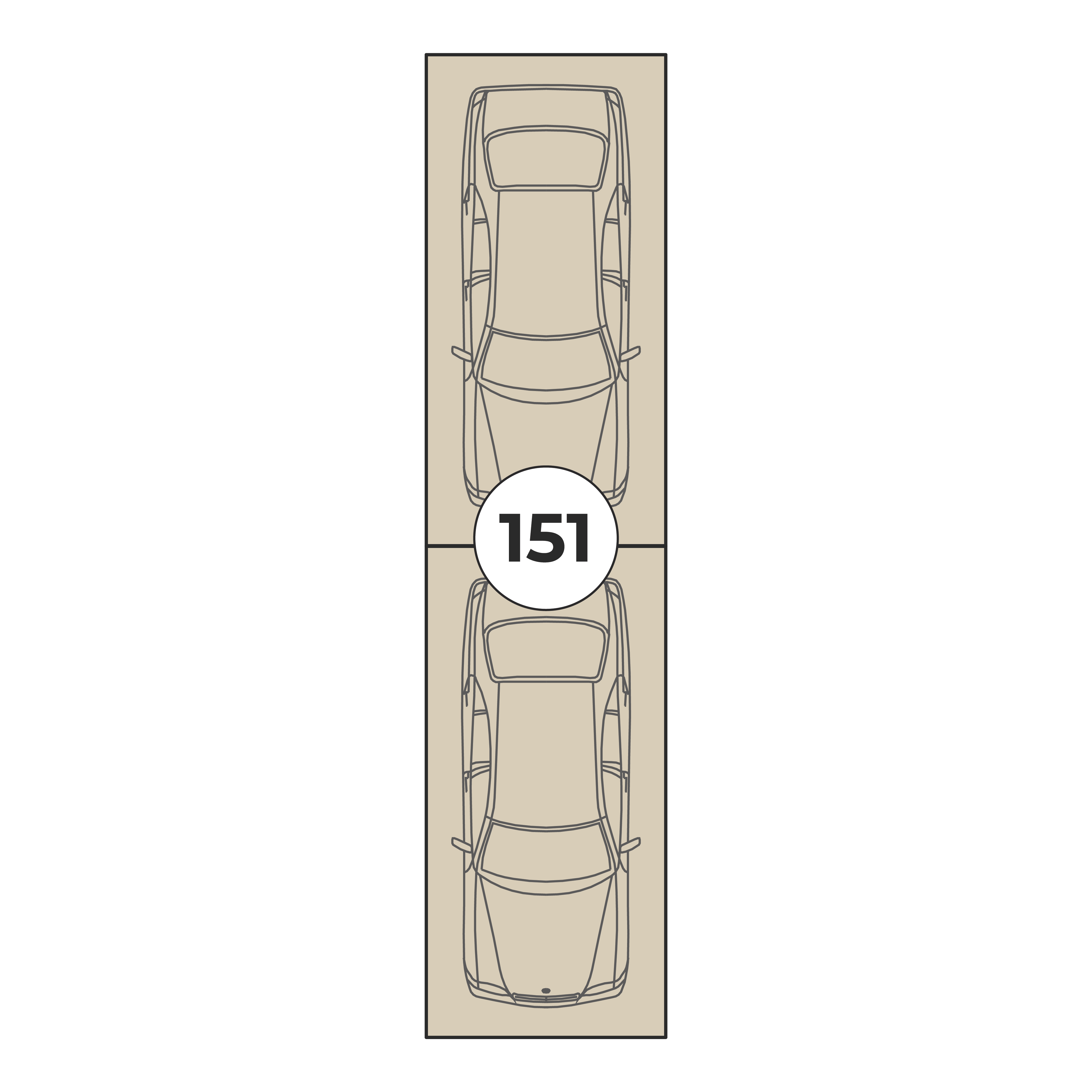 Планировка: Машино-место № 151, 26,5 м²