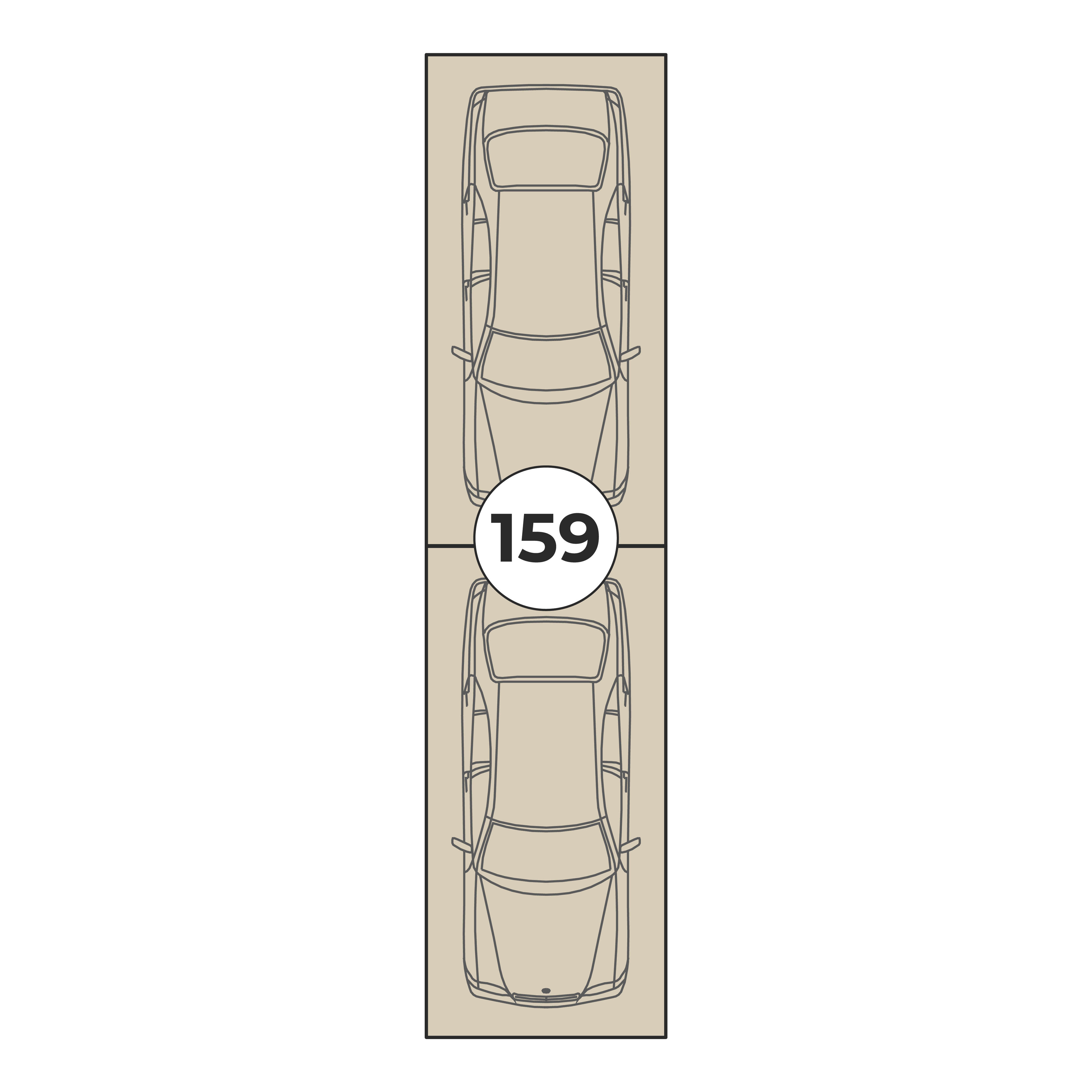 Планировка: Машино-место № 159, 26,5 м²