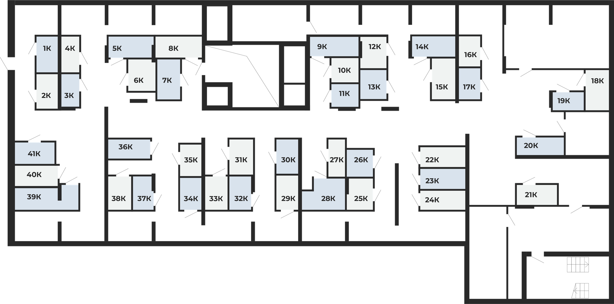 Келлеры КРОНА ПАРК, уровень 0, секция 1